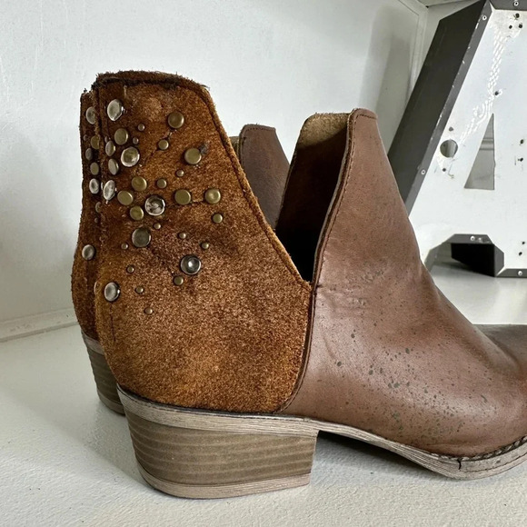 Circle G by Corral Leather Ankle Booties Western Boho Chic  - Size 9 - Picture 6 of 11